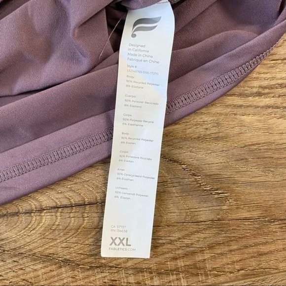 FABLETICS Phoenix Lite Long sleeve Activewear Top in Thistle Purple XXL NWT - Picture 7 of 11